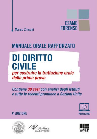 Immagine di MANUALE ORALE RAFFORZATO DI DIRITTO CIVILE