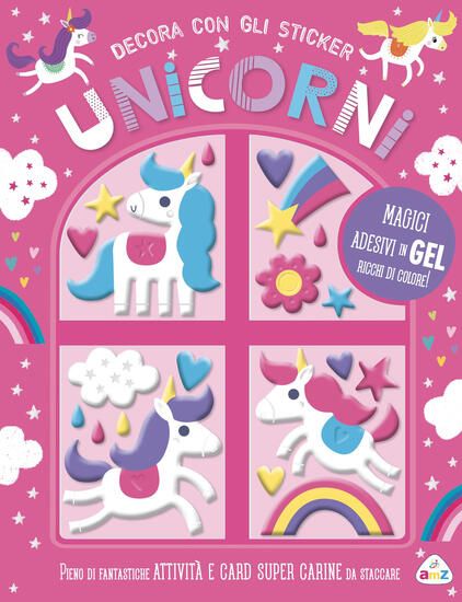 Immagine di UNICORNI. DECORA CON GLI STICKER. EDIZ. A COLORI