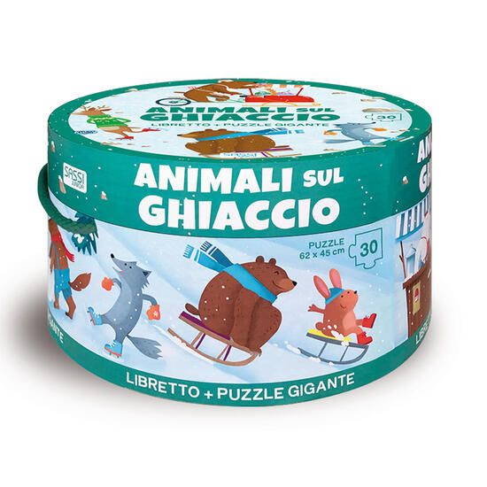 Immagine di ANIMALI SUL GHIACCIO. EDIZ. ILLUSTRATA. CON PUZZLE