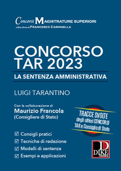 Immagine di CONCORSO TAR 2023.LA SENTENZA AMMINISTRATIVA