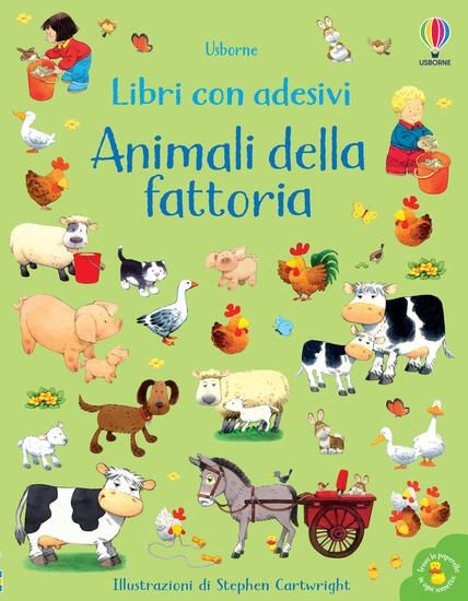 Immagine di ANIMALI DELLA FATTORIA. CON ADESIVI. EDIZ. A COLORI