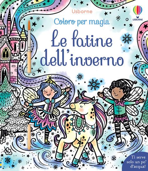 Immagine di FATINE DELL`INVERNO. COLORO PER MAGIA. VESTO LE BAMBOLE. EDIZ. ILLUSTRATA. CON PENNELLO ( LE )