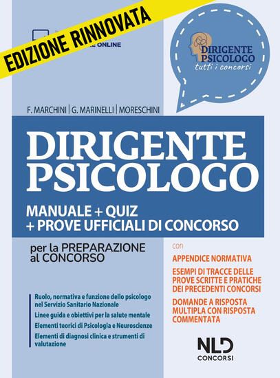 Immagine di DIRIGENTE PSICOLOGO. MANUALE + QUIZ PER LA PREPARAZIONE AL CONCORSO. NUOVA EDIZ. CON CONTENUTO D...