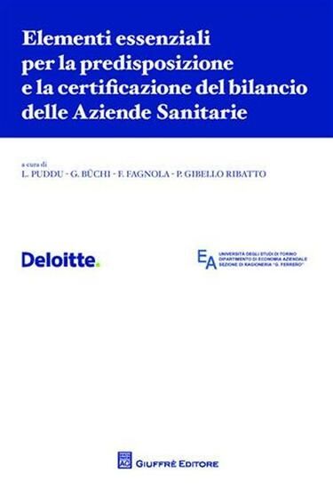 Immagine di ELEMENTI ESSENZIALI PER LA PREDISPOSZIONE E LA CERTIFICAZIONE DEL BILANCIO DELLE AZIENDE SANITARIE