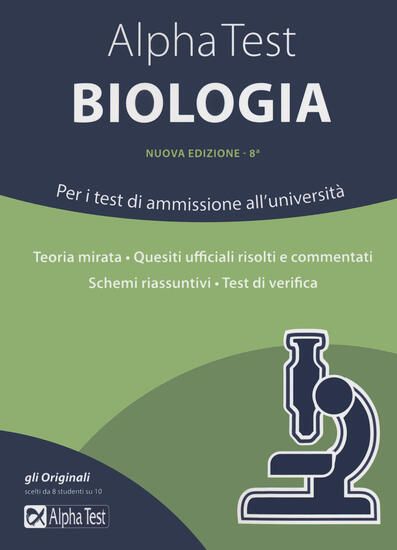 Immagine di ALPHA TEST BIOLOGIA. PER I TEST DI AMMISSIONE ALL`UNIVERSITA`