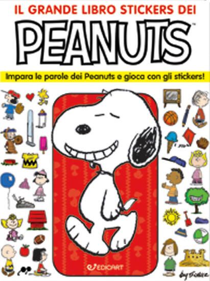 Immagine di GRANDE LIBRO STICKERS DEI PEANUTS. IMPARA LE PAROLE DEI PEANUTS E GIOCA CON GLI STICKERS! CON AD...