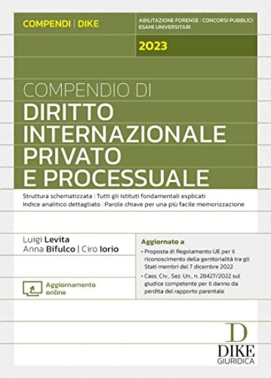 Immagine di COMPENDIO DI DIRITTO INTERNAZIONALE PRIVATO E PROCESSUALE 2023