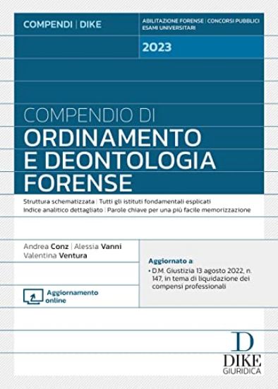 Immagine di COMPENDIO DI ORDINAMENTO E DEONTOLOGIA FORENSE 2023