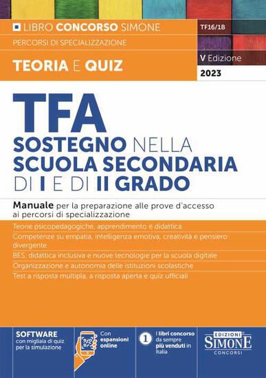 Immagine di TFA SOSTEGNO NELLA SCUOLA SECONDARIA DI I E DI II GRADO. 2023