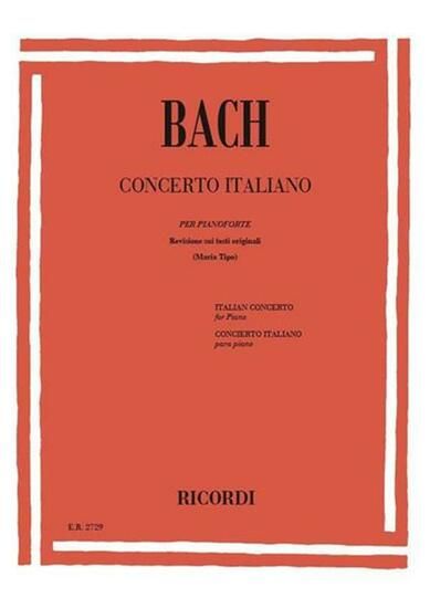 Immagine di CONCERTO ITALIANO BWV 971 PER PIANOFORTE ED. M. TIPO