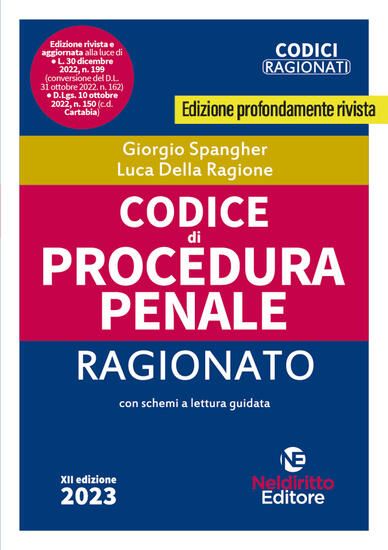 Immagine di CODICE DI PROCEDURA PENALE RAGIONATO 2023