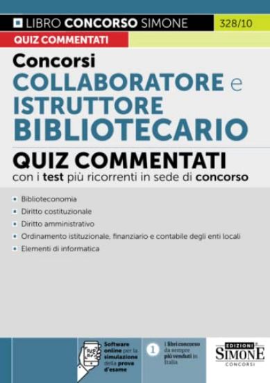 Immagine di CONCORSO BIBLIOTECARIO. QUIZ COMMENTATI