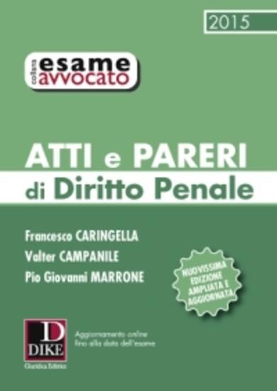 Immagine di ATTI E PARERI DI DIRITTO PENALE 2015