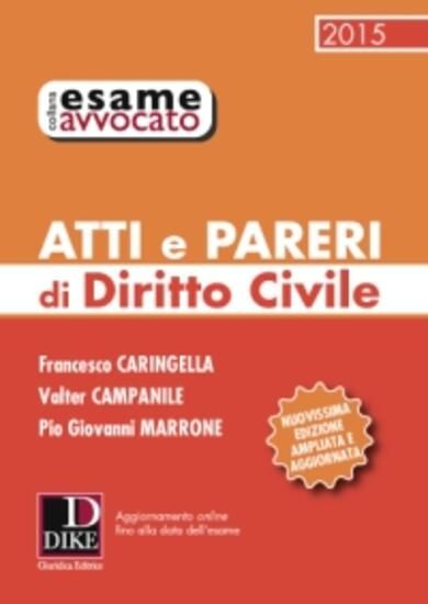 Immagine di ATTI E PARERI DI DIRITTO CIVILE 2015