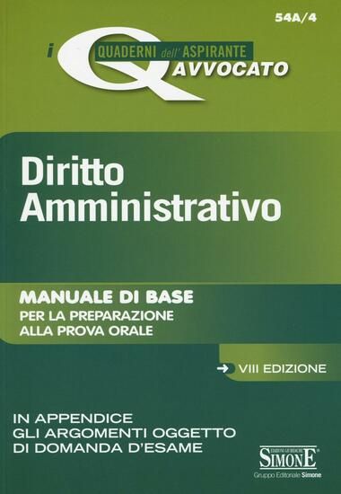 Immagine di DIRITTO AMMINISTRATIVO 2016 - MANUALE DI BASE