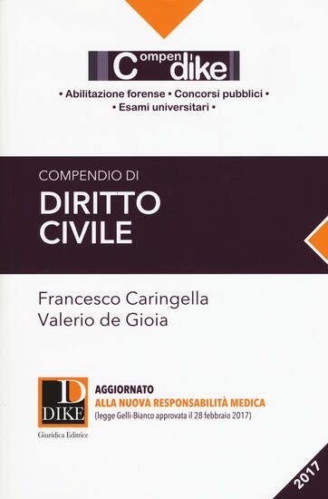 Immagine di COMPENDIO DI DIRITTO CIVILE 2017