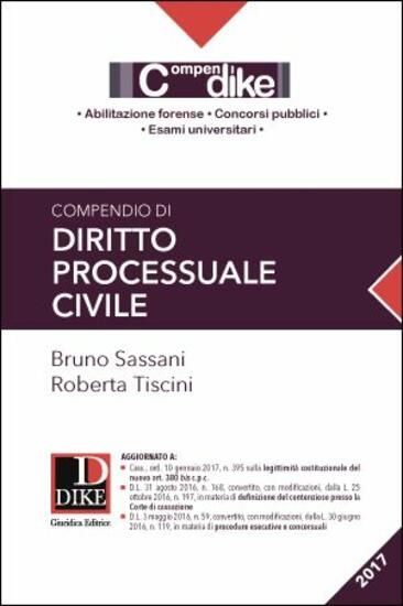 Immagine di COMPENDIO DI DIRITTO PROCESSUALE CIVILE 2017