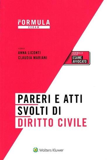 Immagine di PARERI E ATTI SVOLTI DI DIRITTO CIVILE