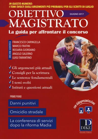 Immagine di OBIETTIVO MAGISTRATO - GIUGNO 2017 LA GUIDA PER AFFRONTARE IL CONCORSO