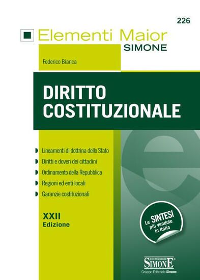 Immagine di DIRITTO COSTITUZIONALE 2017