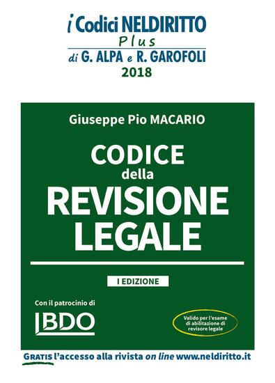 Immagine di CODICE DELLA REVISIONE LEGALE 2018