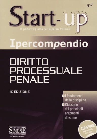 Immagine di IPERCOMPENDIO DIRITTO PROCESSUALE PENALE 2018