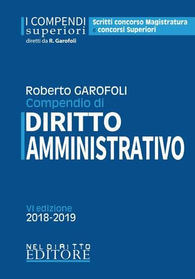 Immagine di COMPENDIO DI DIRITTO AMMONISTRATIVO 2018-2019