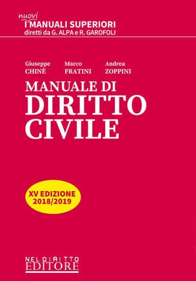 Immagine di MANUALE DI DIRITTO CIVILE 2018-2019