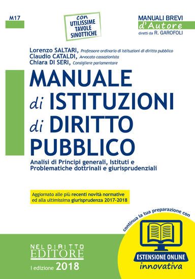 Immagine di MANUALE DI ISTITUZIONI DI DIRITTO PUBBLICO 2018