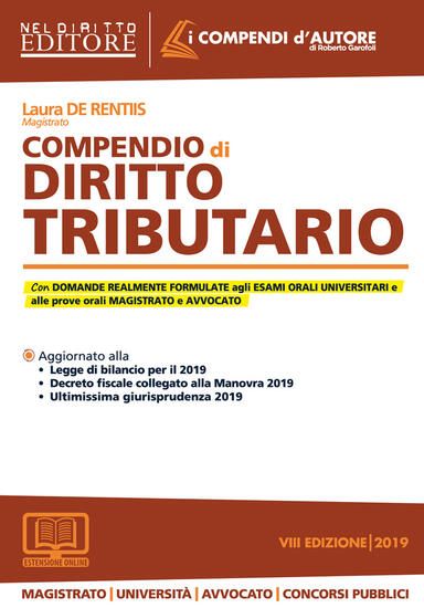 Immagine di COMPENDIO DI DIRITTO TRIBUTARIO 2019