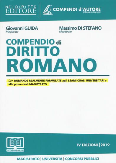 Immagine di COMPENDIO DI DIRITTO ROMANO 2019