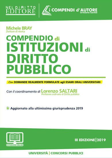 Immagine di COMPENDIO DI ISTITUZIONI DI DIRITTO PUBBLICO 2019