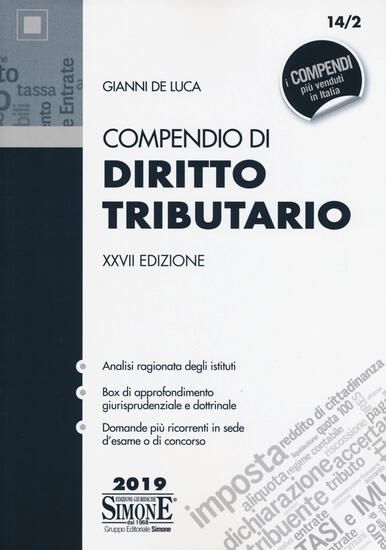 Immagine di COMPENDIO DI DIRITTO TRIBUTARIO 2019