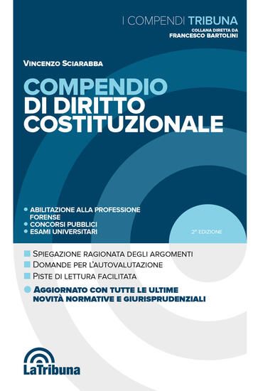 Immagine di COMPENDIO DI DIRITTO COSTITUZIONALE 2019