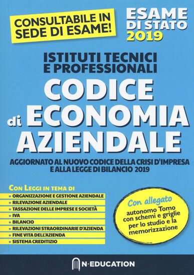 Immagine di CODICE DI ECONOMIA AZIENDALE PER L`ESAME DI STATO 2019