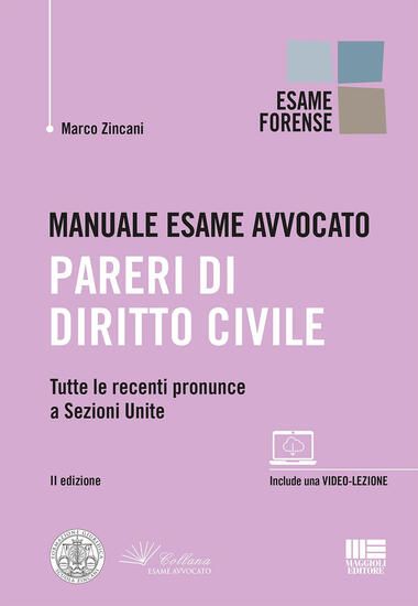 Immagine di PARERI DI DIRITTO CIVILE. MANUALE PER L`ESAME DI AVVOCATO