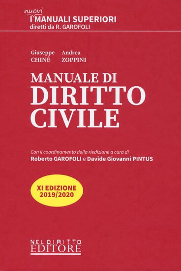 Immagine di MANUALE DI DIRITTO CIVILE 2019/2020