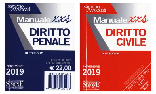 Immagine di MANUALI XXS DIRITTO PENALE E DIRITTO CIVILE 2019