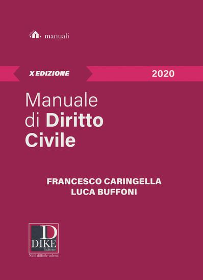 Immagine di MANUALE DI DIRITTO CIVILE 2020