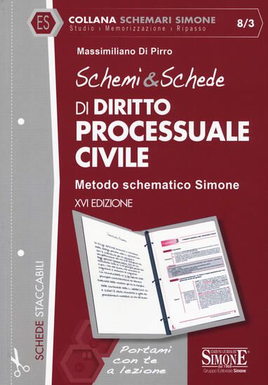 Immagine di SCHEMI & SCHEDE DI DIRITTO PROCESSUALE CIVILE 2020