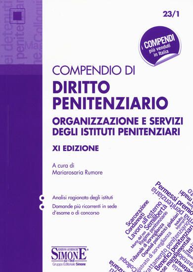 Immagine di COMPENDIO DI DIRITTO PENITENZIARIO 2020