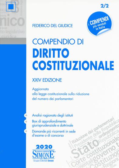 Immagine di COMPENDIO DI DIRITTO COSTITUZIONALE 2020