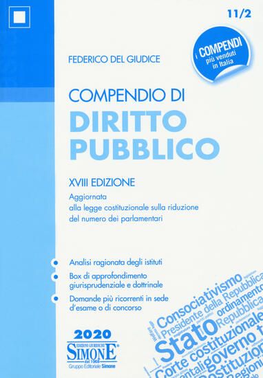 Immagine di COMPENDIO DI DIRITTO PUBBLICO 2020