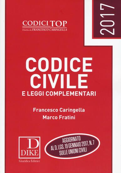 Immagine di CODICE CIVILE E LEGGI COMPLEMENTARI 2017