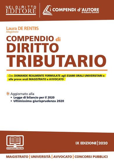 Immagine di COMPENDIO DI DIRITTO TRIBUTARIO 2020