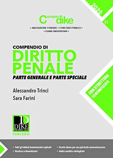 Immagine di COMPENDIO DI DIRITTO PENALE 2020 (GENERALE E SPECIALE)