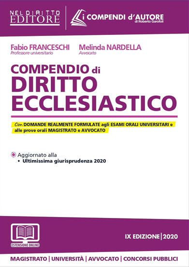 Immagine di COMPENDIO DI DIRITTO ECCLESIASTICO 2020