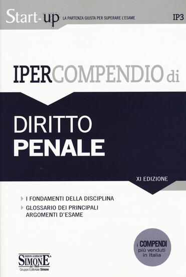 Immagine di IPERCOMPENDIO DI DIRITTO PENALE 2020