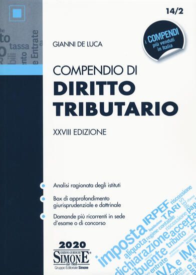 Immagine di COMPENDIO DI DIRITTO TRIBUTARIO  2020