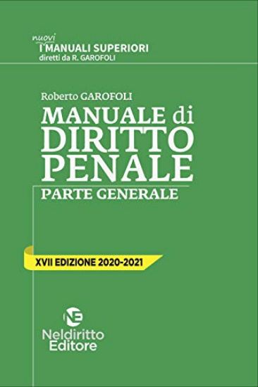 Immagine di MANUALE DI DIRITTO PENELE PARTE GENERALE 2020/2021